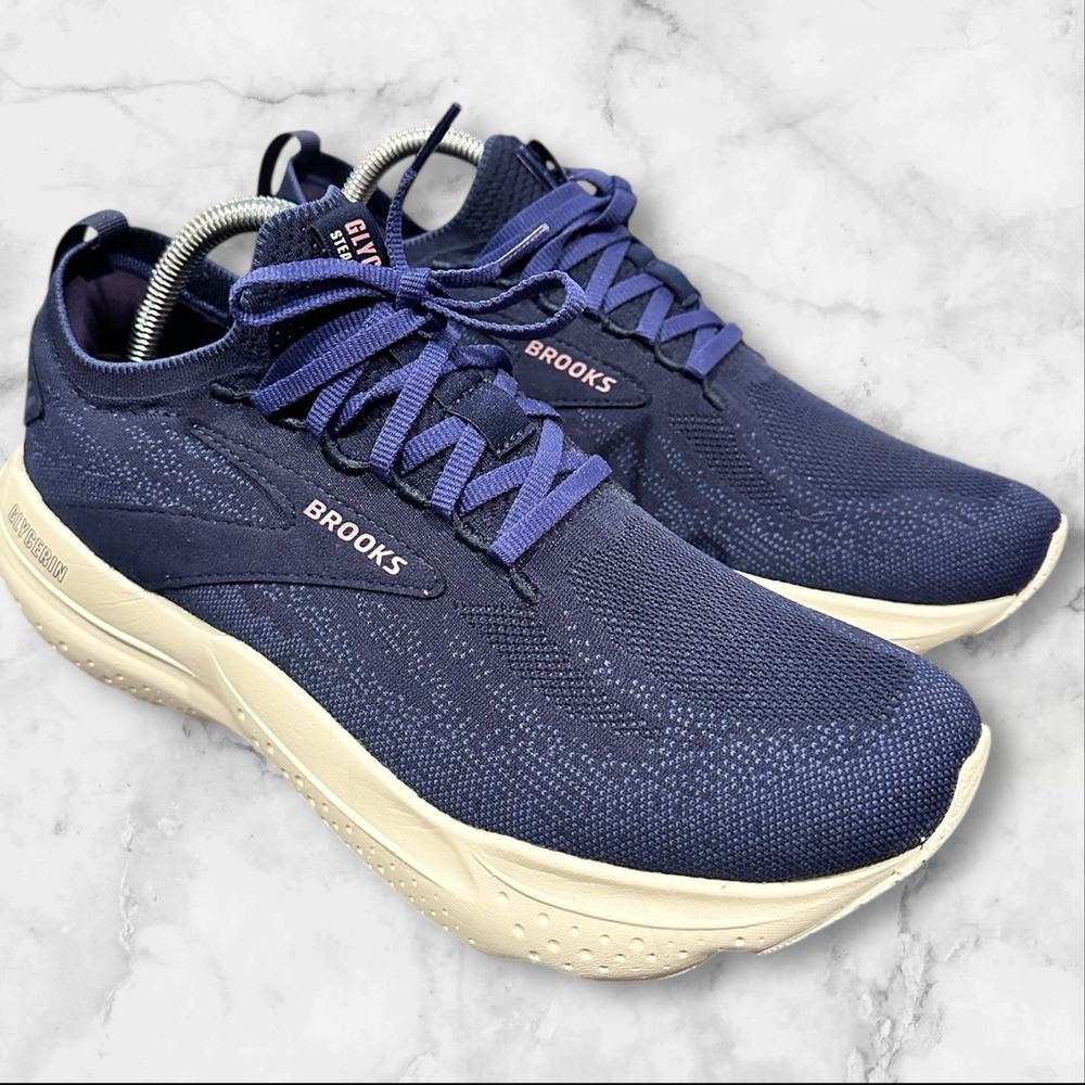 Brooks Glycerin Stealthfit 21  running sneaker Size 11.5 Medium‎ B Navy Blue
